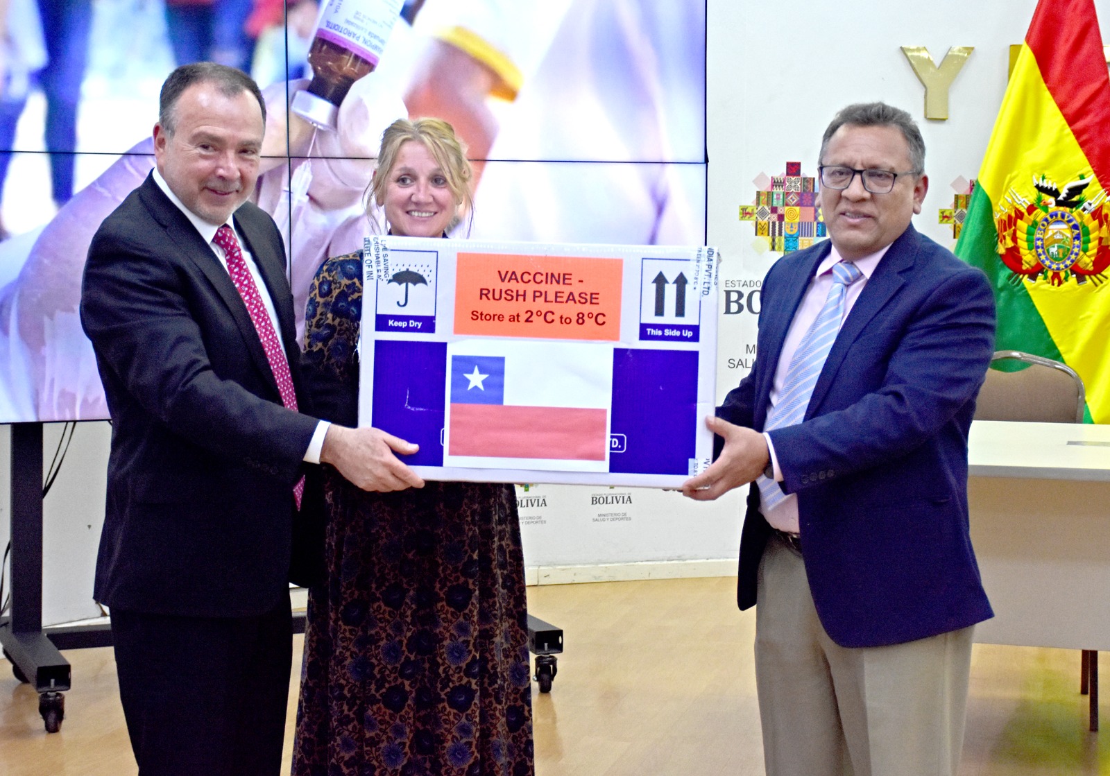 Bolivia recibe 50.000 nuevas dosis de vacunas contra el sarampión
