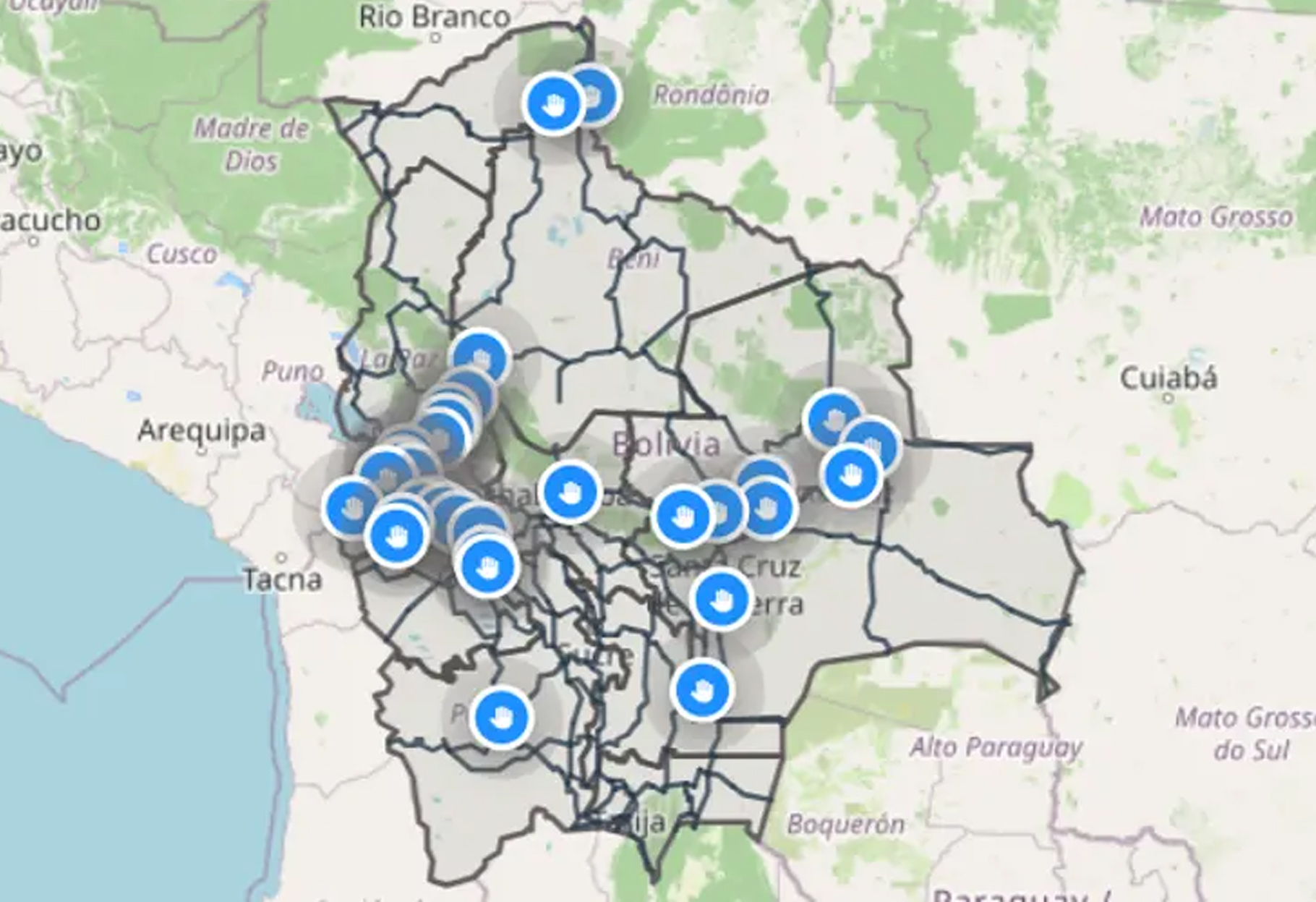 BOLIVIA PARALIZADA: MÁS DE 30 BLOQUEOS AFECTAN SIETE DEPARTAMENTOS