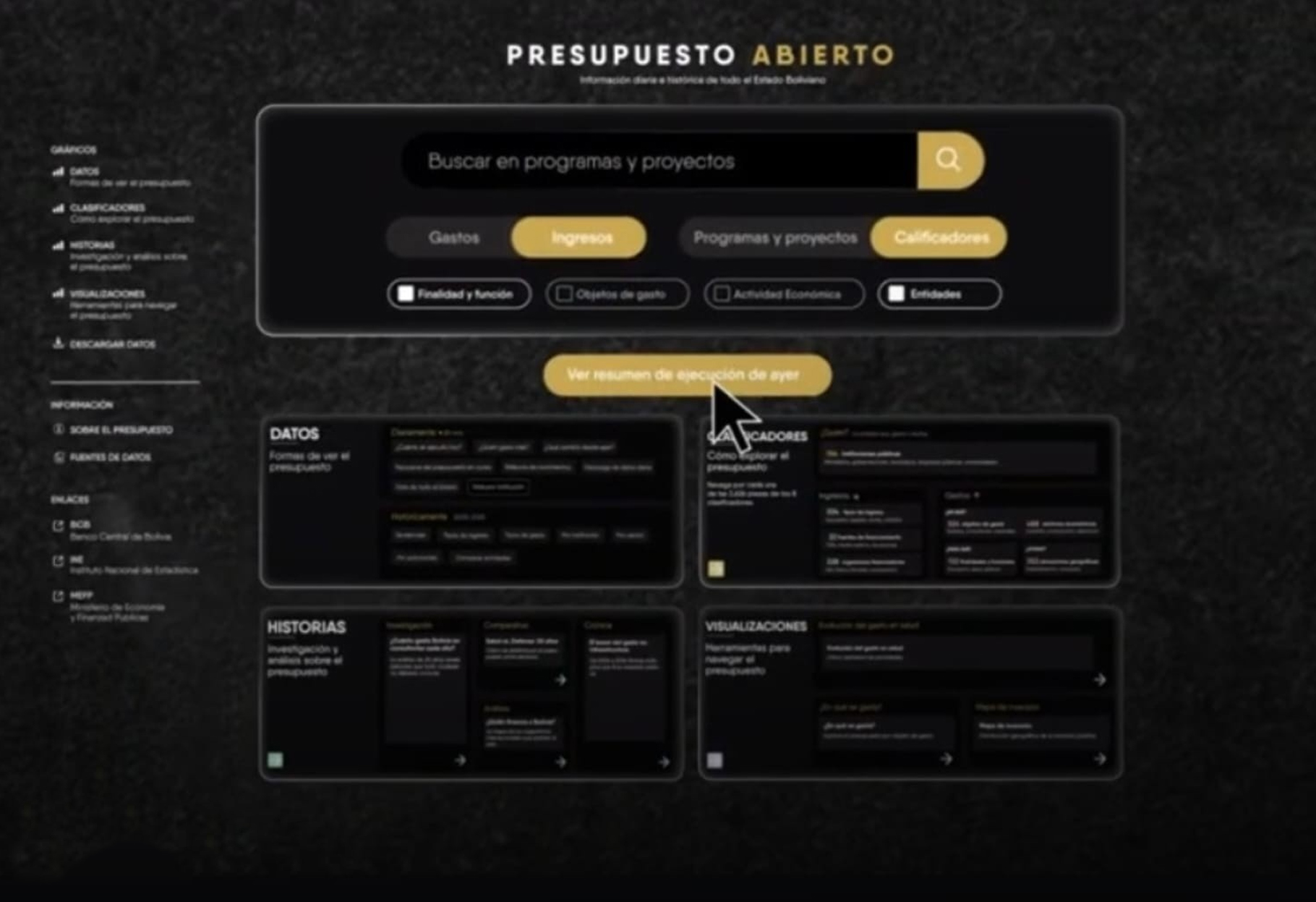 GOBIERNO PRESENTA BUSCADOR PRESUPUESTARIO