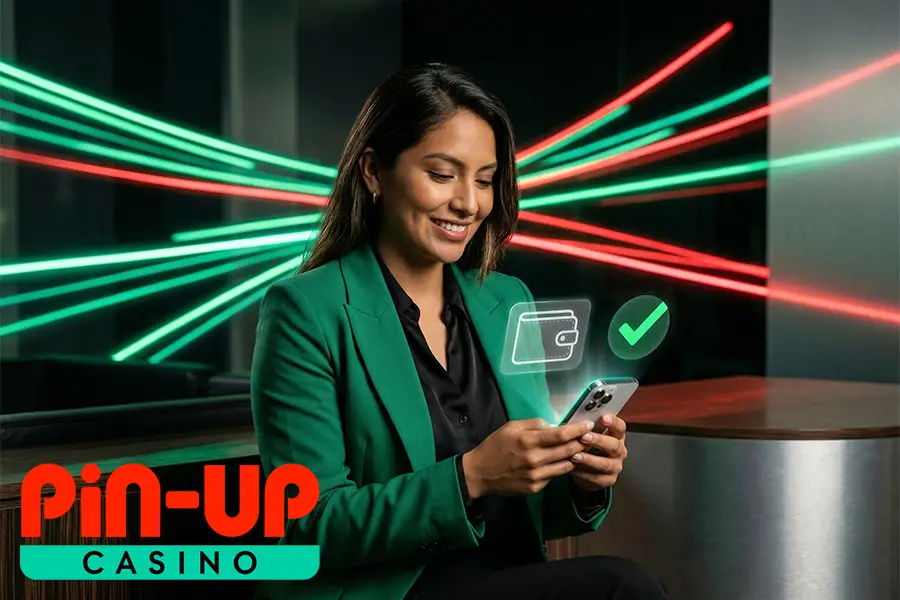 Depósito en Pin Up desde un teléfono móvil